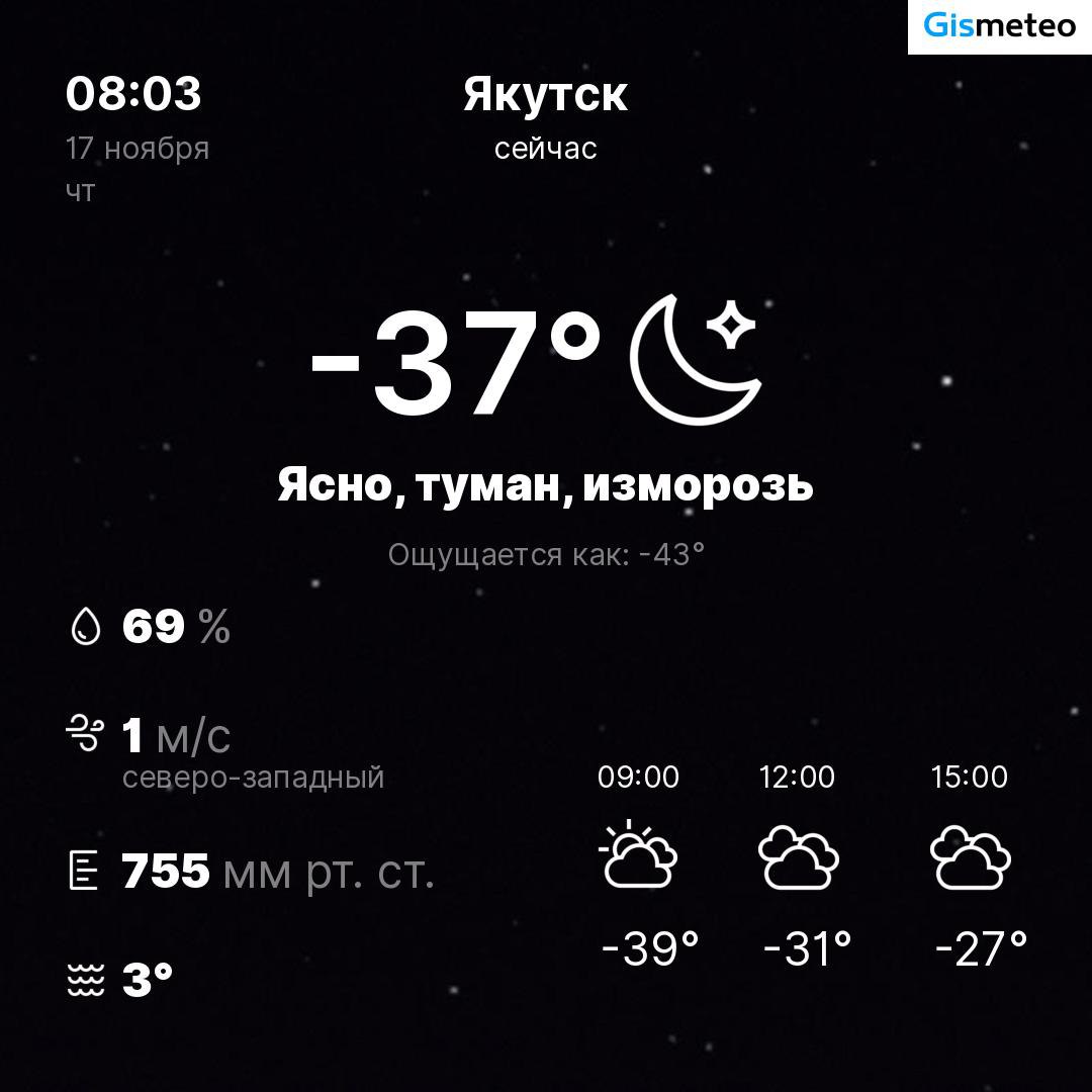 Погода/17.11.2022-Якутск