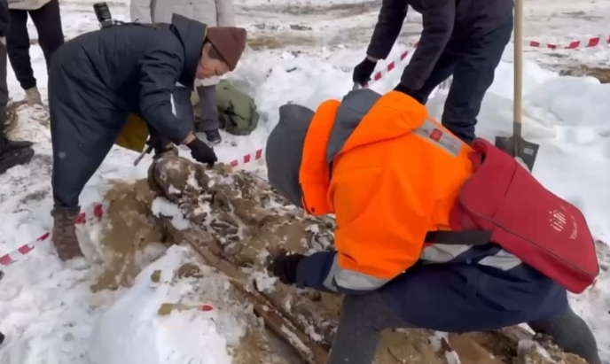 В Якутии экскаваторщик наткнулся на следы древнего захоронения