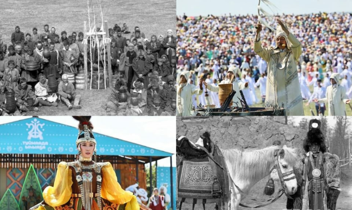 Фотопроект «Тогда и сейчас»: национальный праздник Ысыах в начале XX века и в наши дни